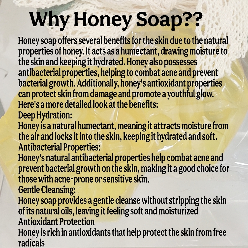 Natural Honey Soap. NEW honey Soap All Natural Listings Being Added.